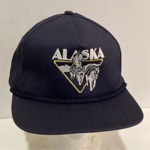 Vintage Headliners Alaska Dog Team husky SnapBack Rope Hat